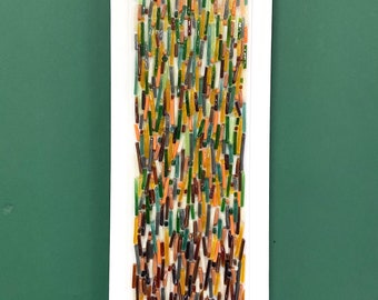 Fused Glass Wall Art: Abstract 3D Modern Decor