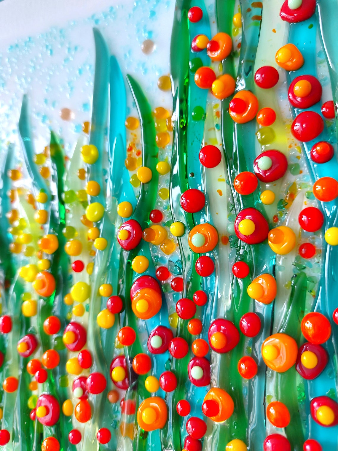 Glass Art Modern Glass Art Fused Glass Art Fused Glass Wall Etsy