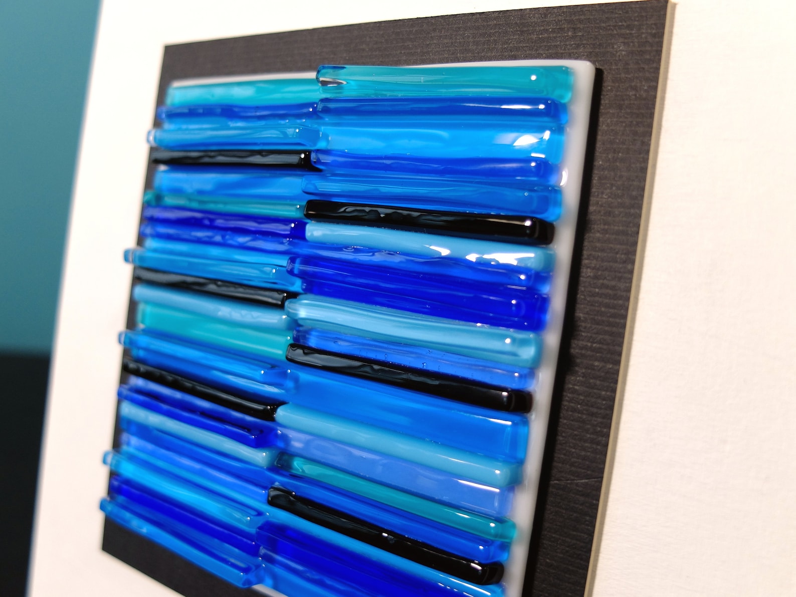 Glass Wall Art Abstract Art Modern Fused Glass Art 3D Wall Art Etsy
