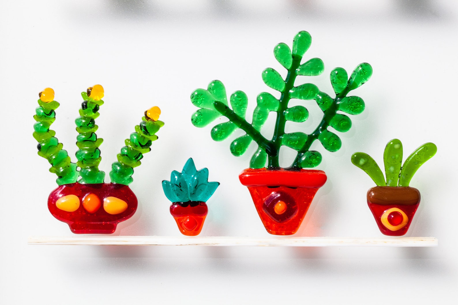 Fused Glass Plants Wall Art Vertical Wall Decor 3d Wall Art Etsy