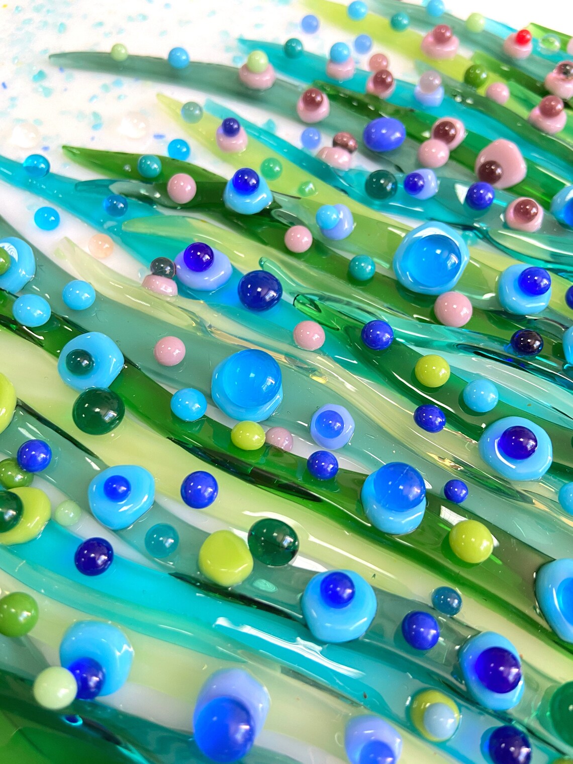 Glass Art Modern Glass Art Fused Glass Art Fused Glass Wall Etsy