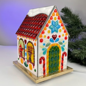 Unique Stained Glass Table Lamp - Bringing Artistic Lighting and Whimsical Charm to Your Home Decor
