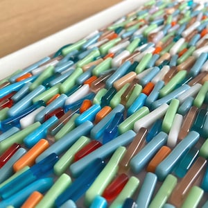 Modern Wall sculpture, Custom order, 3D wall art, Living room art, abstract wall art, Fused glass art, Modern glass art, Modern wall art