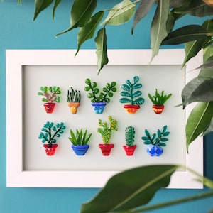 Glass Plants, Glass Wall Art, Art Glass, Fused Glass, potted plants, botanical wall art