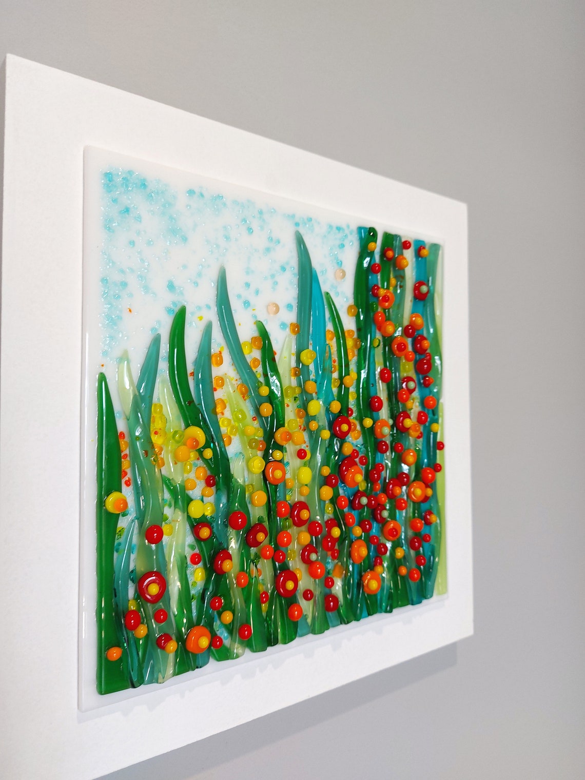 Glass Art Modern Glass Art Fused Glass Art Fused Glass Wall Etsy