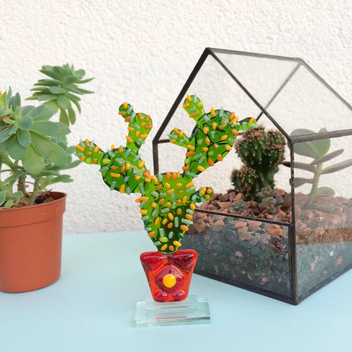 The Figurine Glass Pitcher-Cactus main image 0