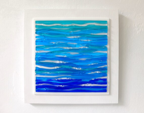 Fused Glass Wall Art Ocean Decor Beach Coastal - Fused Glass Artwork Wall Fused Glass Wall Art Ocean Decor Beach Coastal - Fused Glass Artwork Wall
