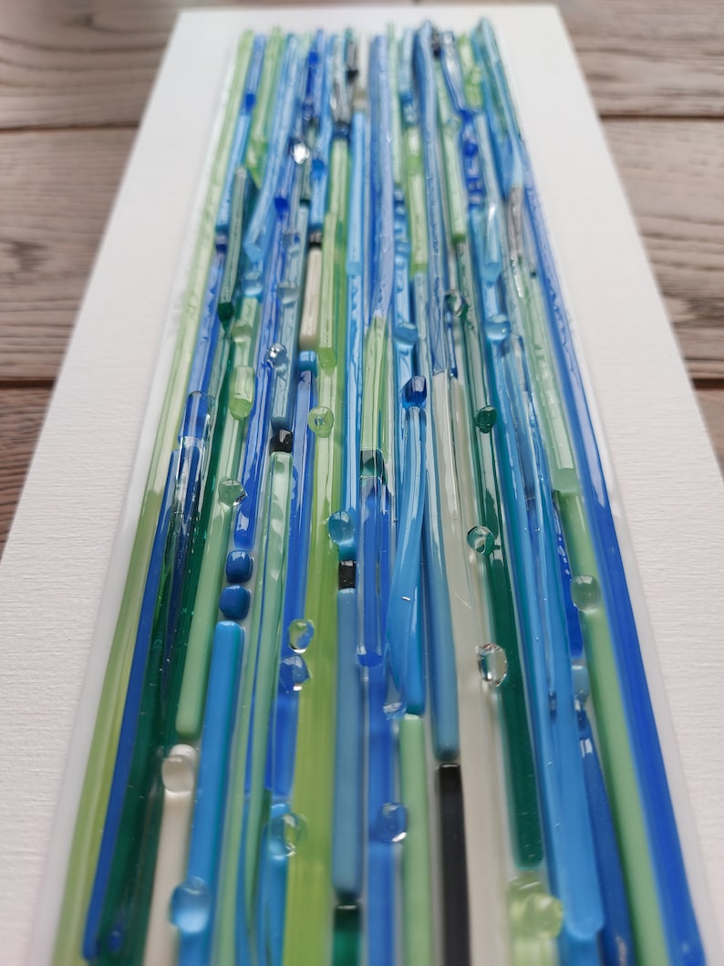 Glass Art Modern Glass Art Fused Glass Art Fused Glass Wall Etsy