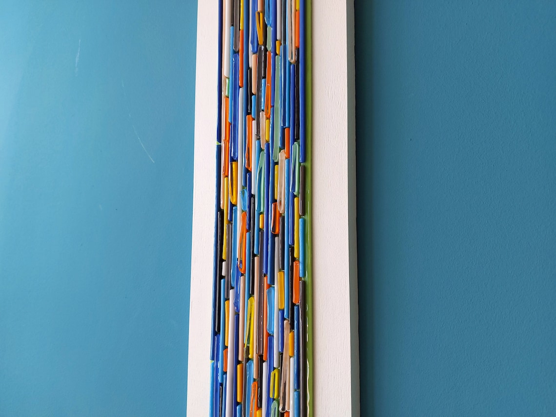 Modern Glass Wall Art Abstract Wall Art Living Room Wall Etsy