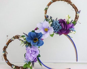 Flower and Garden inspired Floral Vine Ear | Floral Wreath Mouse Ears