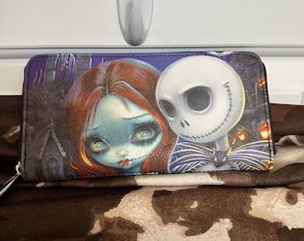 Nightmare Before Christmas Jack and Sally Wallet. Becket Griffith Co Op BNWT