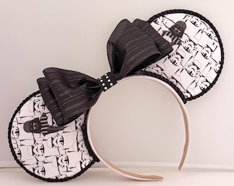 Darth Vader Mouse Ears | Star Wars Mouse Ears | Star Wars Headband | Handmade Disney Park Ears | Black Mouse Ears