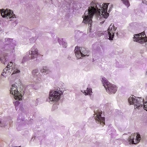 Crushed Amethyst Crystal Chips, EXTRA COARSE Rough Healing Gemstone (5-15MM), diy Orgonite Supply, Ships from USA