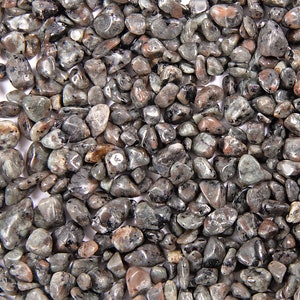 Tumbled Flame Stone Crystal Chips, Polished Gemstones, DIY Orgonite Supply, Ships from USA