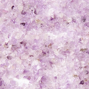 Crushed Amethyst Crystal Chips, COARSE Rough Healing Gemstone (3-10mm), DIY Orgonite Supply, Ships from USA