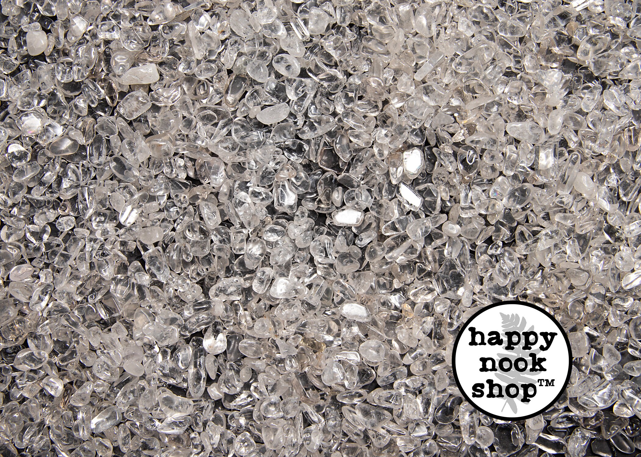 Quartz Crystal Chips, 3 Ounces TUMBLED Healing Gemstones, New Age Pol…