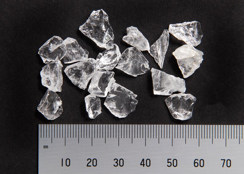 Bulk Quartz Crystal Chips 1/2 Pound EXTRA COARSE Crushed Etsy