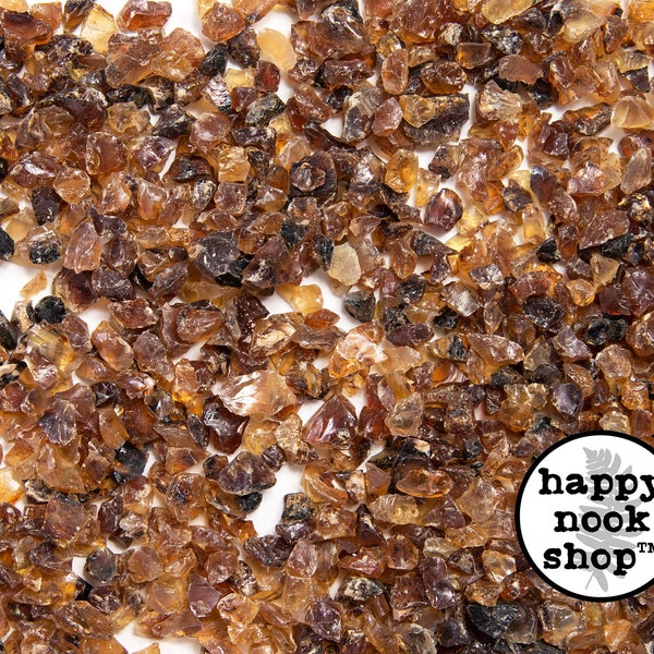 Amber Crystal Chips, EXTRA COARSE Crushed Rough Healing Gemstone, New Age Raw Rocks, Stones, DIY Orgonite Supply, Ships from usa