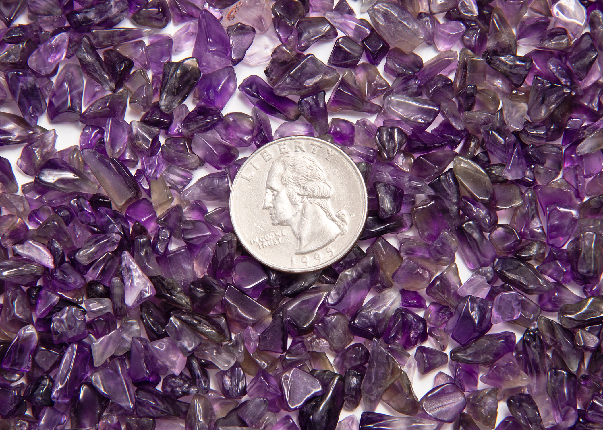 Bulk Amethyst Crystal Chips Tumbled Healing Gemstone New Age Etsy