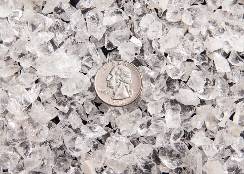 Bulk Quartz Crystal Chips 1/2 Pound EXTRA COARSE Crushed Etsy