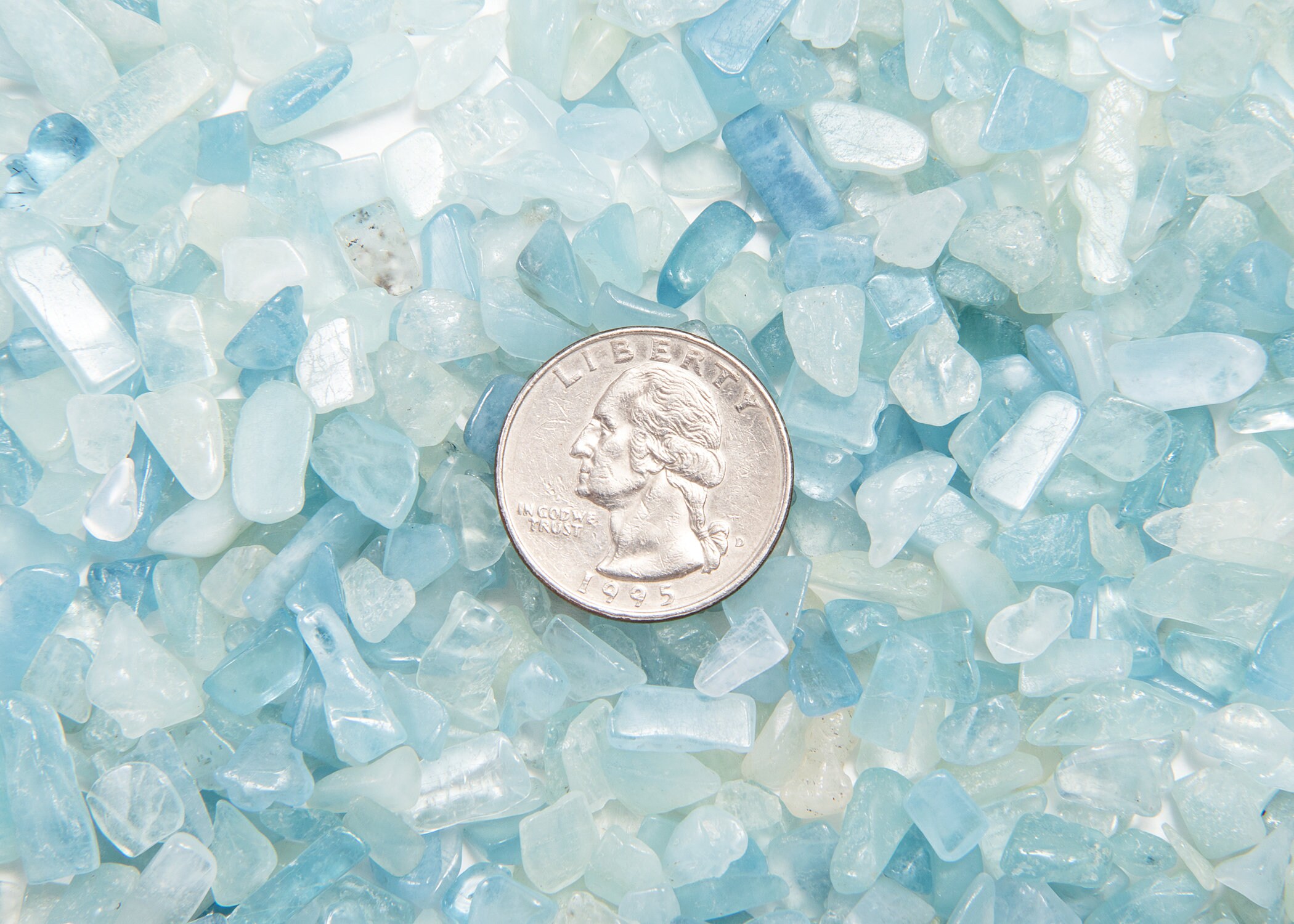 Bulk Aquamarine Crystal Chips 1/2 Pound TUMBLED Healing Etsy Australia