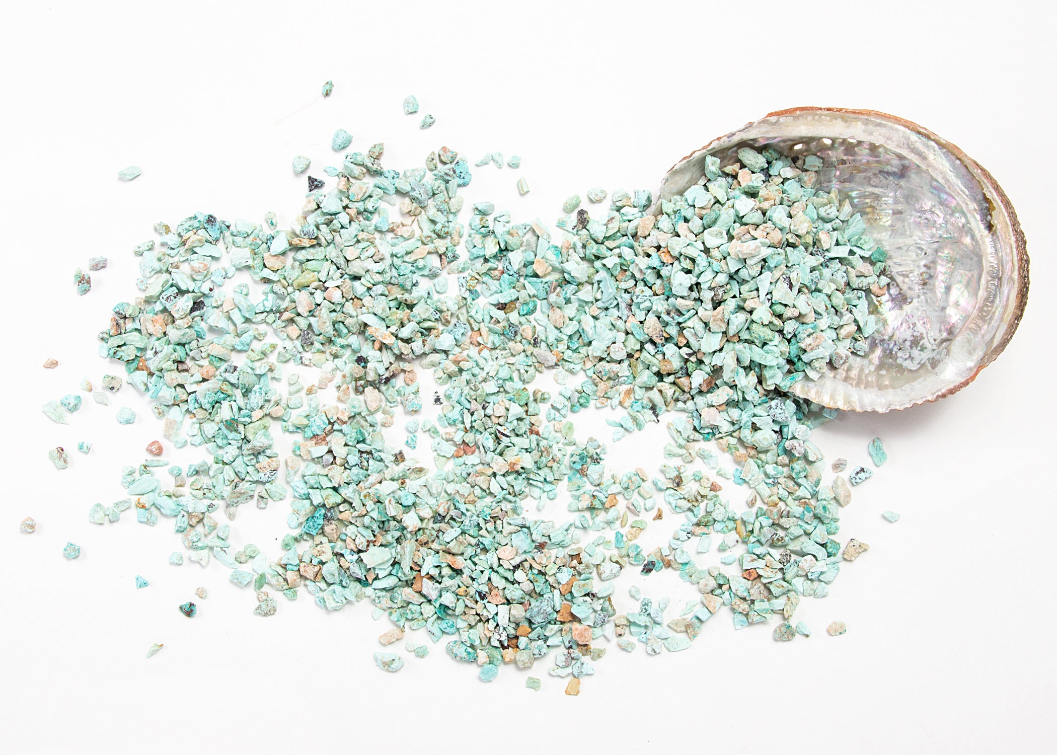 Bulk Turquoise Crystal Chips 1/2 Pound COARSE Crushed Rough Etsy Canada