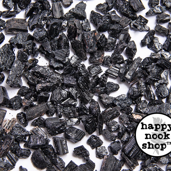 Black Tourmaline Crystal Chips, EXTRA COARSE Crushed Rough Healing Gemstone, New Age Raw Rocks, Stones, DIY Orgonite Supply, Ships from usa