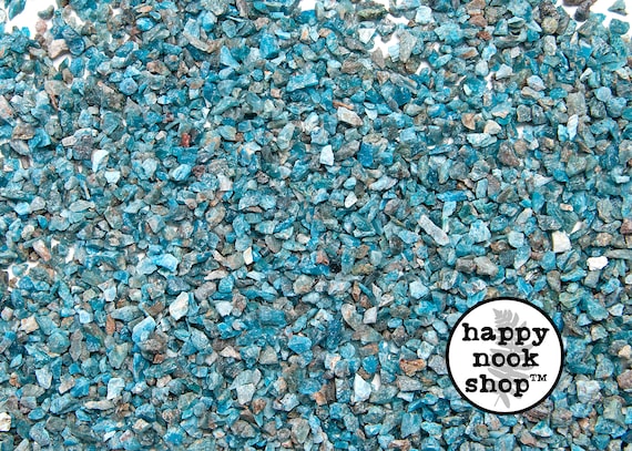 Crushed Apatite Crystal Chips, COARSE Rough Healing Gemstone (4-10MM), diy Orgonite Supply, Ships from USA