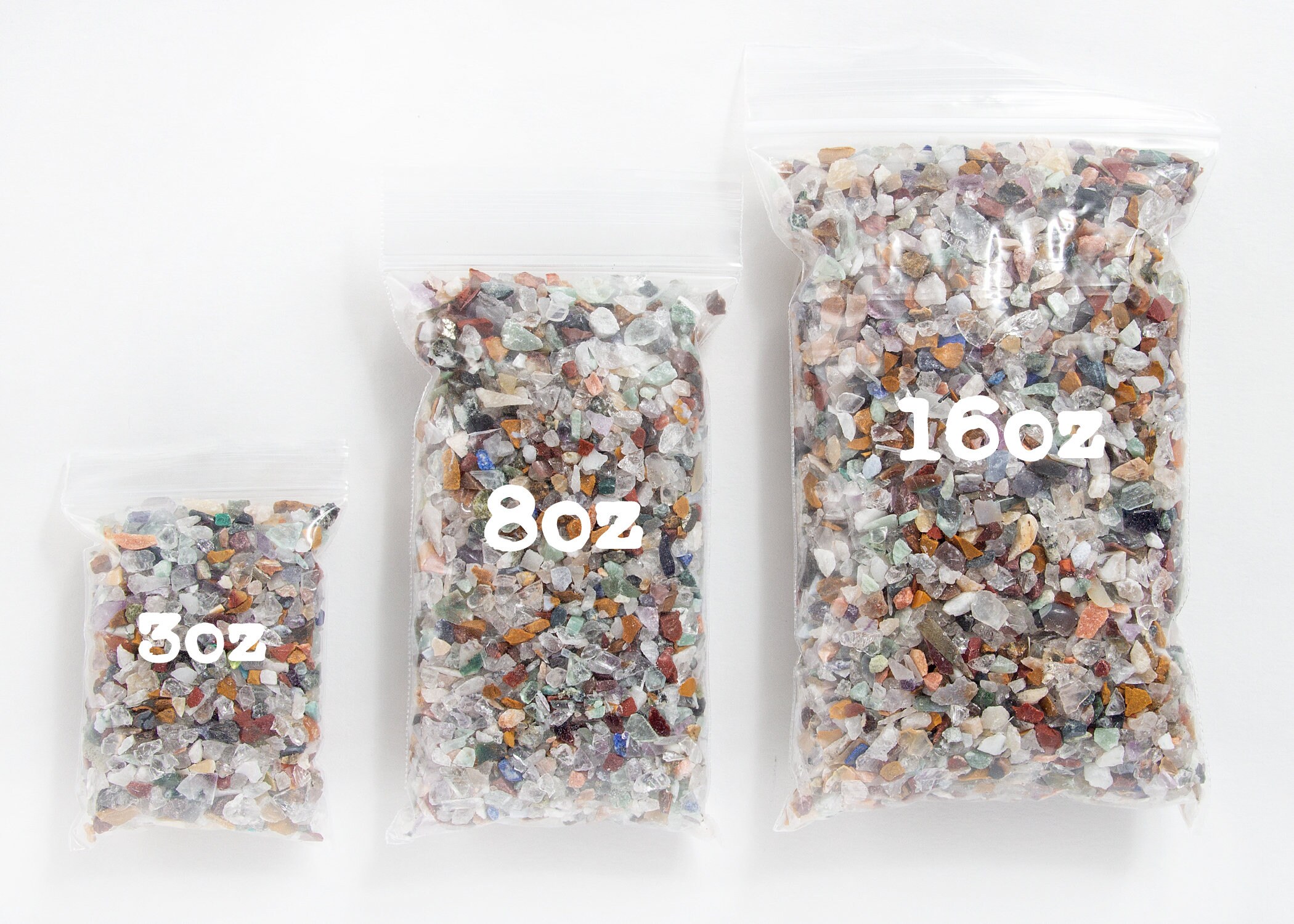 Bulk Assorted Crystal Chips 1 Pound COARSE Crushed Rough Etsy
