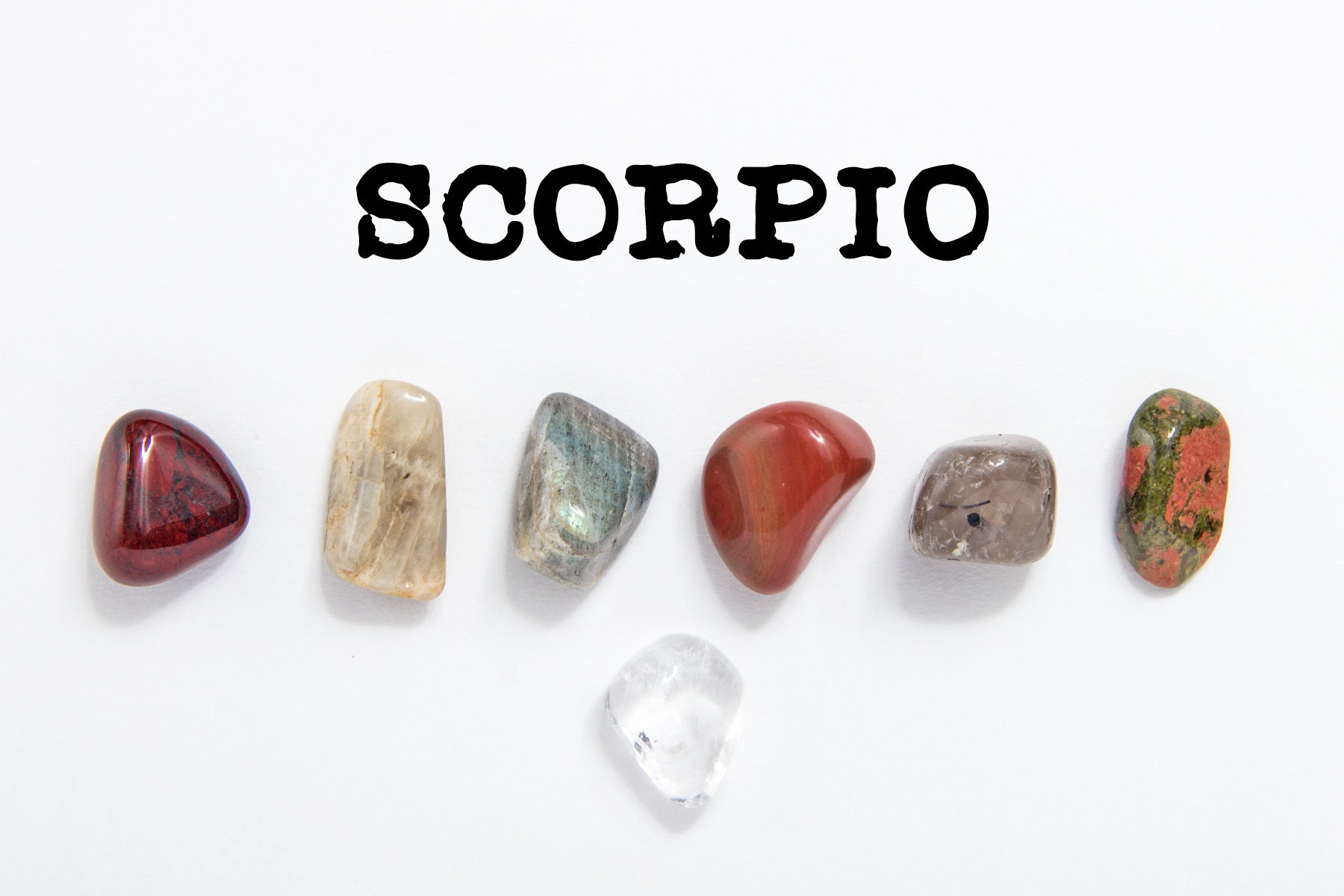 Scorpio Healing Crystals and Gemstone Gift for Her Best Small Etsy