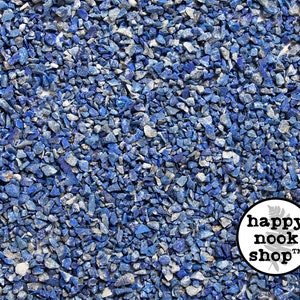 Lapis Lazuli Crystal Chips, COARSE Crushed Rough Healing Gemstone, New Age Raw Rocks, Stones, DIY Orgonite Supply, Ships from USA