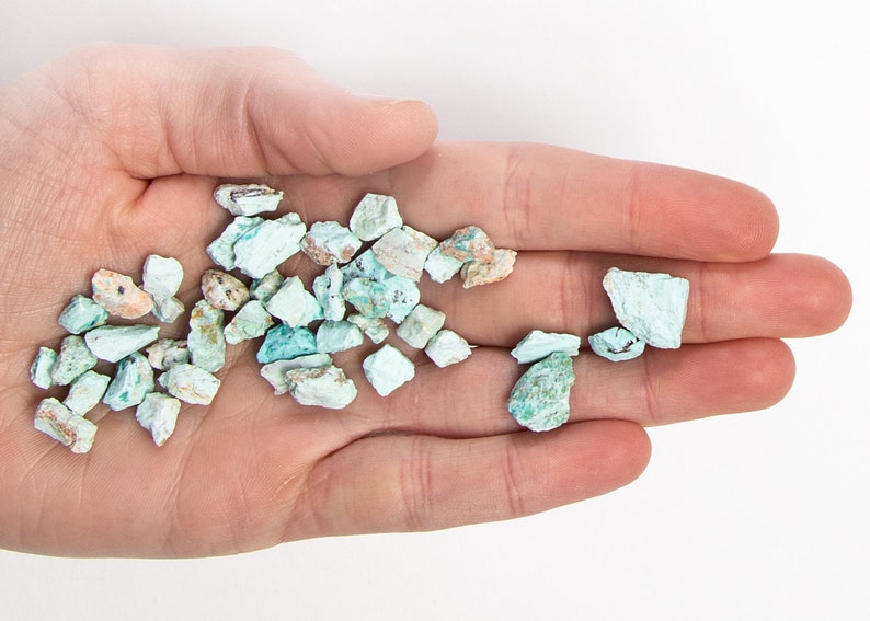 Bulk Turquoise Crystal Chips 1/2 Pound EXTRA COARSE Crushed Etsy