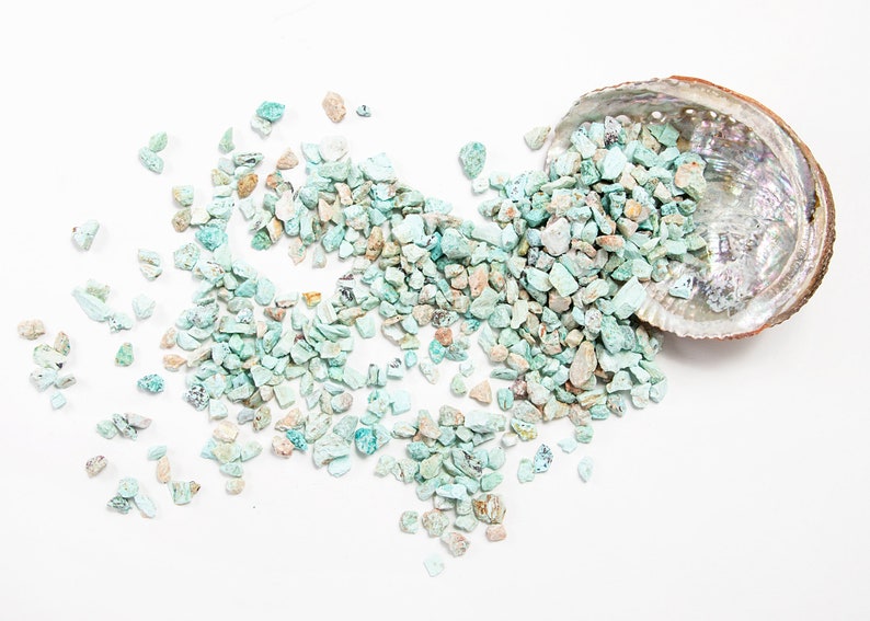 Bulk Turquoise Crystal Chips 1/2 Pound EXTRA COARSE Crushed Etsy