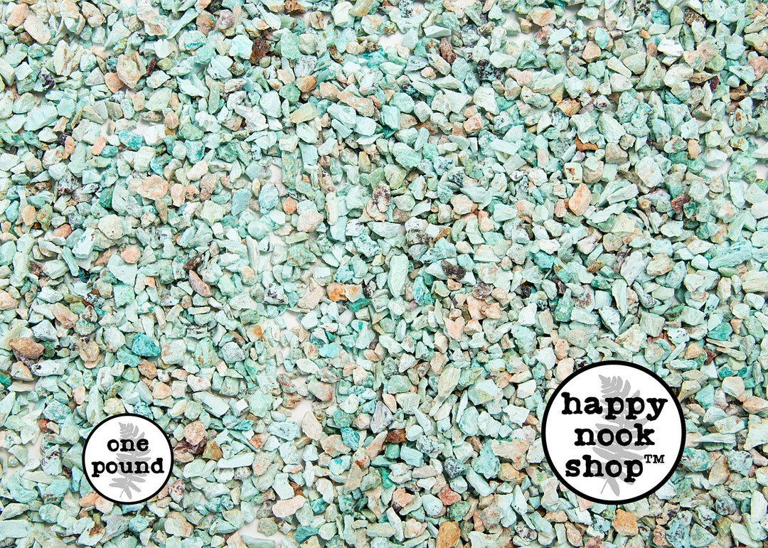 Bulk Turquoise Crystal Chips 1 Pound COARSE Crushed Rough Etsy