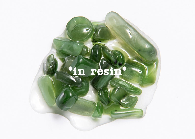 Bulk Nephrite Jade Crystal Chips 1/2 Pound TUMBLED Healing Etsy