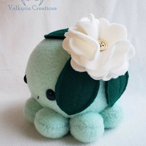 Small Flower Octopus Plush - Handmade