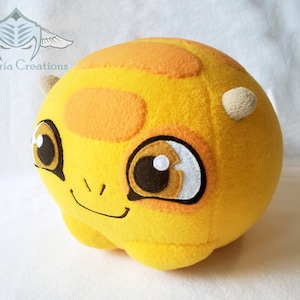 Facebook Golden Yellow Fugu Hatch Sticker Plush Handmade image 1