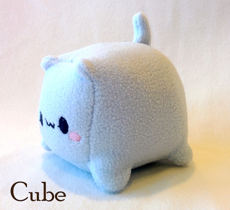 Cat Loaf Cube Plush Handmade image 3
