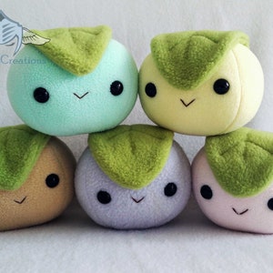 Mochi dessert rice ball plush - Handmade