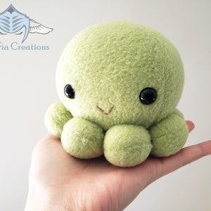 Plain Octopus Plush Handmade image 3