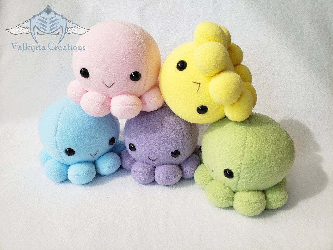 Plain Octopus Plush Handmade Etsy