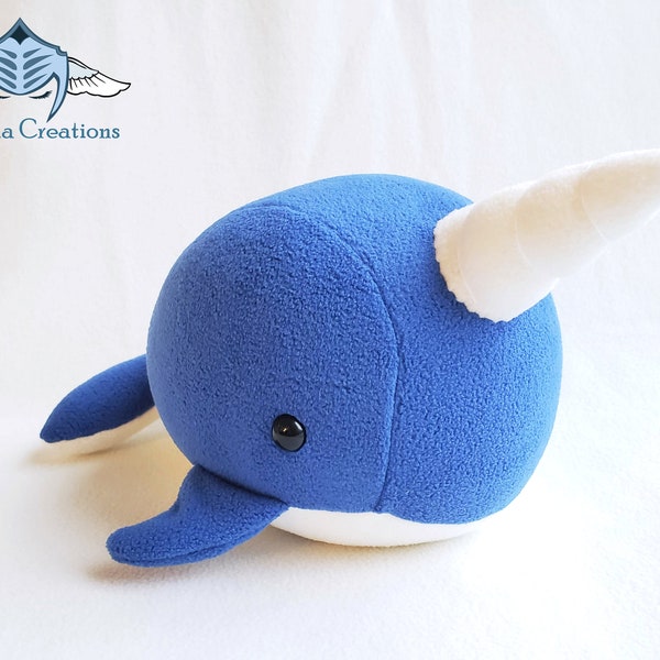 Narwhal Plush Toy - Handmade