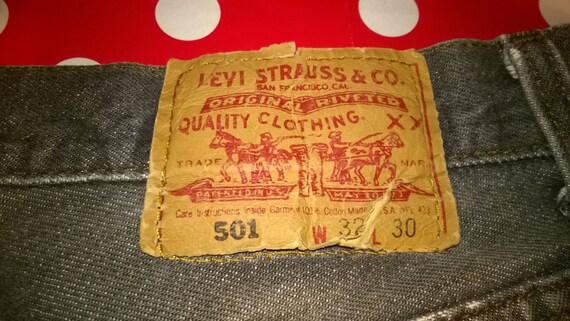 Original Vintage LEVI STRAUSS & CO. 1980s Grey hi… - image 3