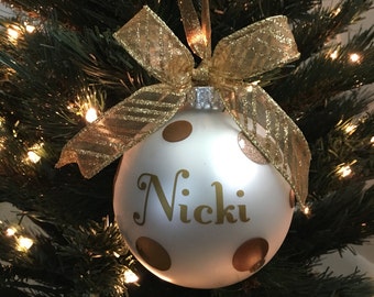 Personalized Glass Ornament