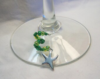 Starfish Wine Charms