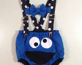 cookie monster outfit baby boy