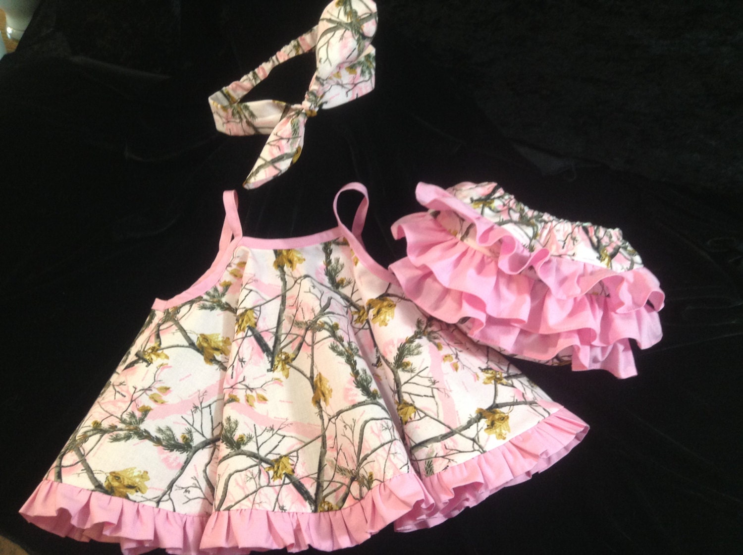 Girls Camouflage Pinafore and Diaper Cover Set Girls Clothing Girls Camo Items Pinafore Sets Photo Prop Etsy