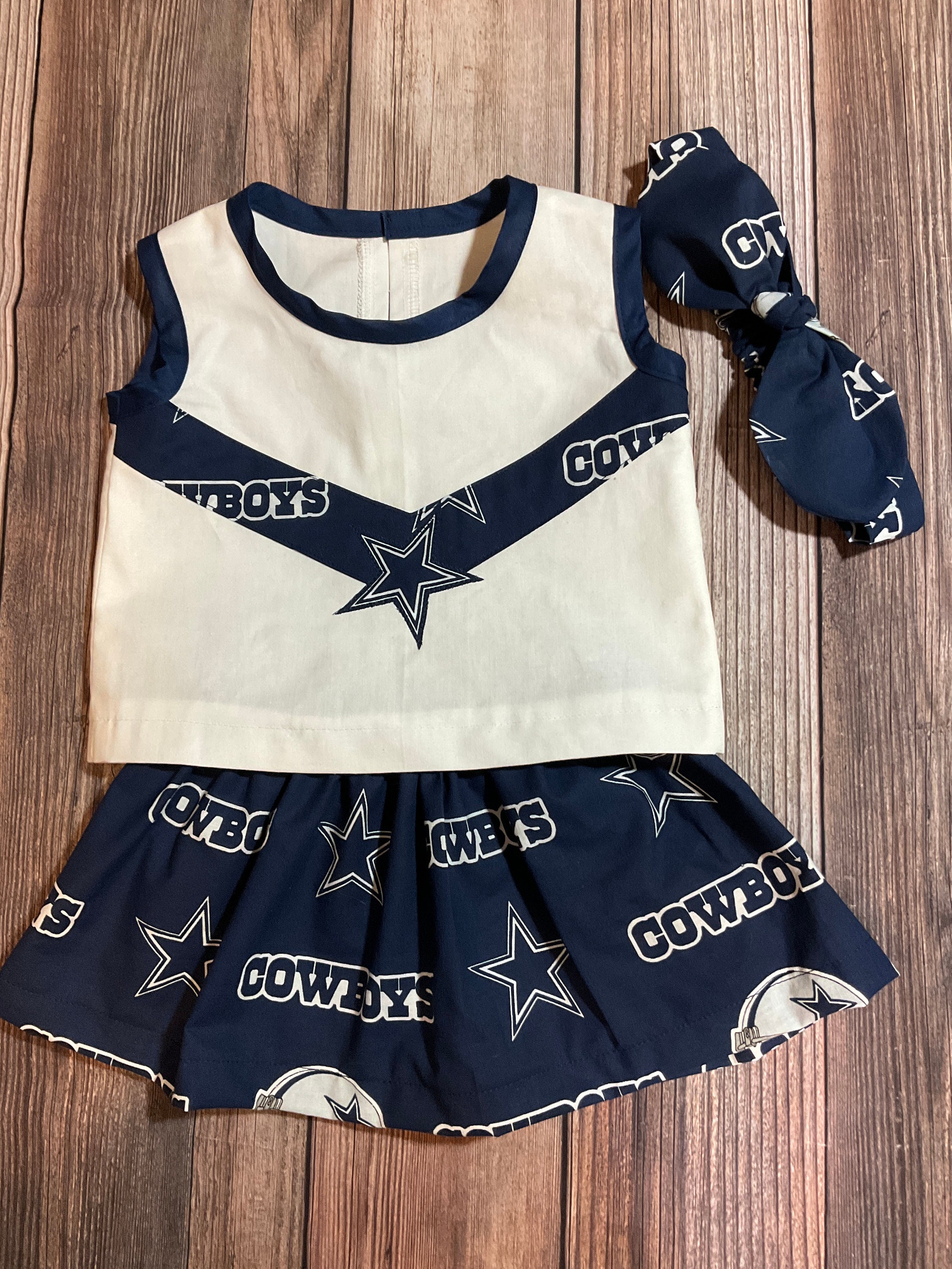 Dallas cowboys baby cheerleader outfit sales