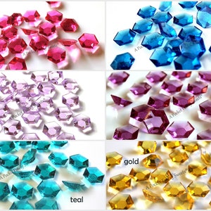 Shimmer and Shine Birthday Party, Isomalt Cake Decorations, Sugar Gems, Sugar Jewels, Sugar Diamonds For Cake, Cupcake Toppers, NON-GMO image 1