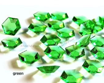 Kryptonite Crystal, Sugar Gemstones, Isomalt Diamonds, Wedding Cake Decoration, Baby Shower Cake Decor, Birthday Cake Topper, Cupcake Decor